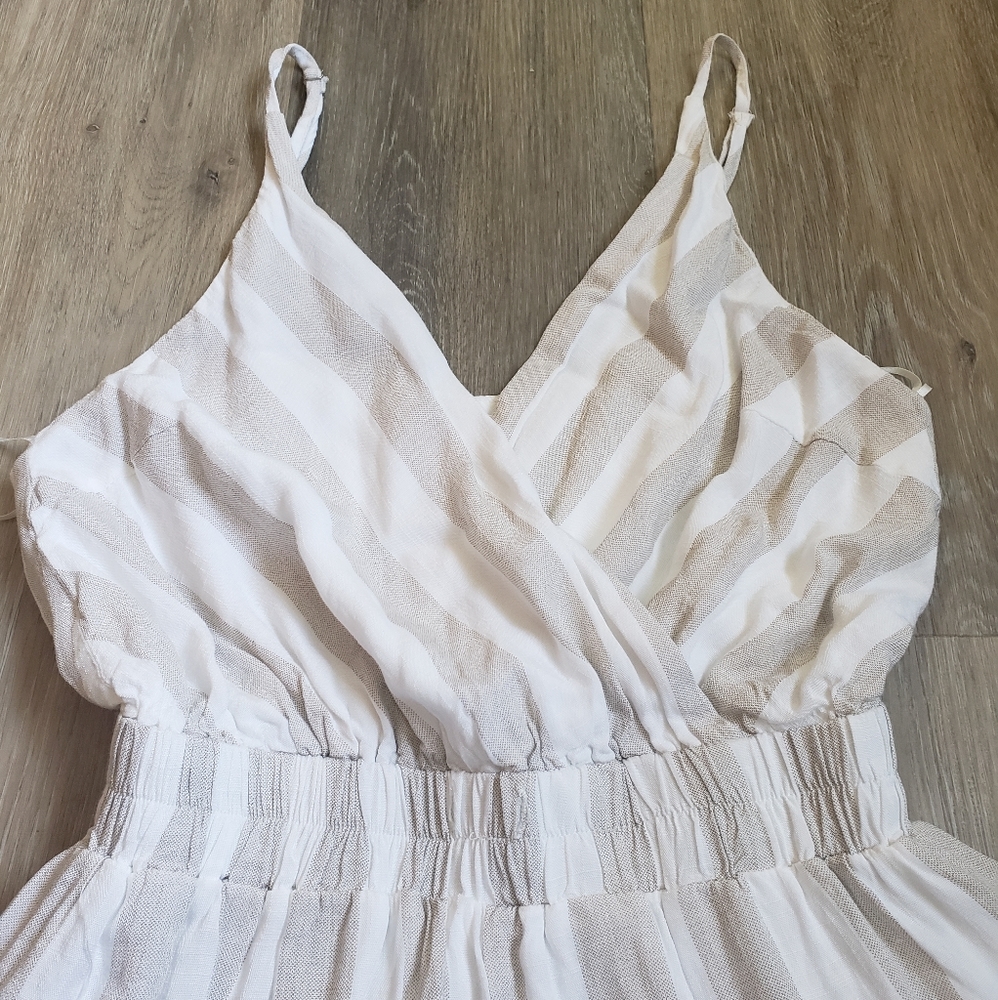 NEUTRAL STRIPE ROMPER - Picture 3 of 9
